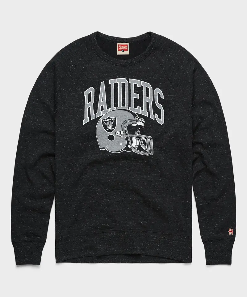 Las Vegas Raiders Helmet Crewneck 1