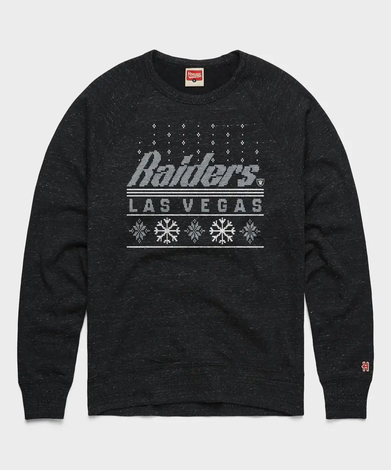 Las Vegas Raiders Holiday Crewneck 1