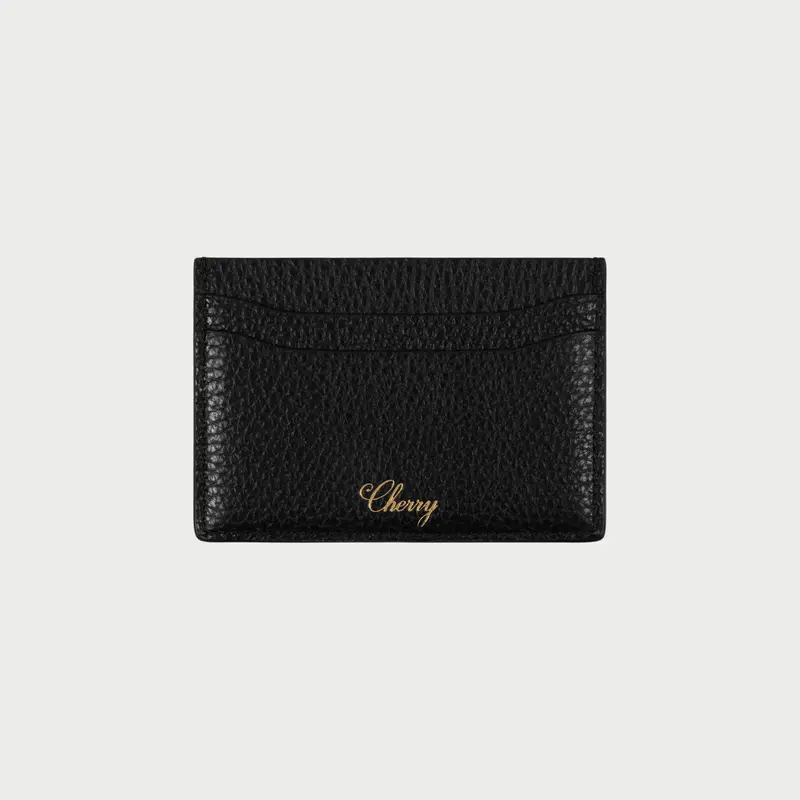 Leather Card Holder (Black) 1