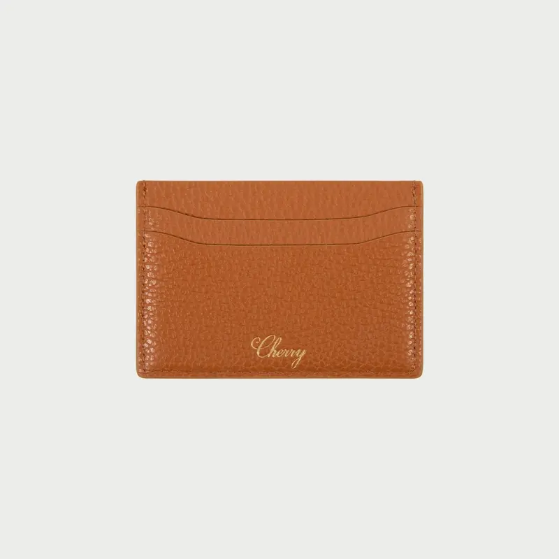 Leather Card Holder (Saddle Brown) 1