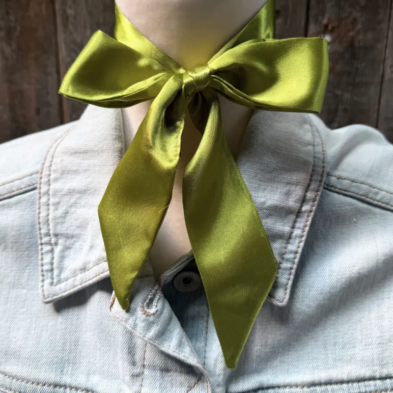 Light Green Western Skinny Mini Wild Rag Scarf / Cowgirl Necktie #Tw305x 2