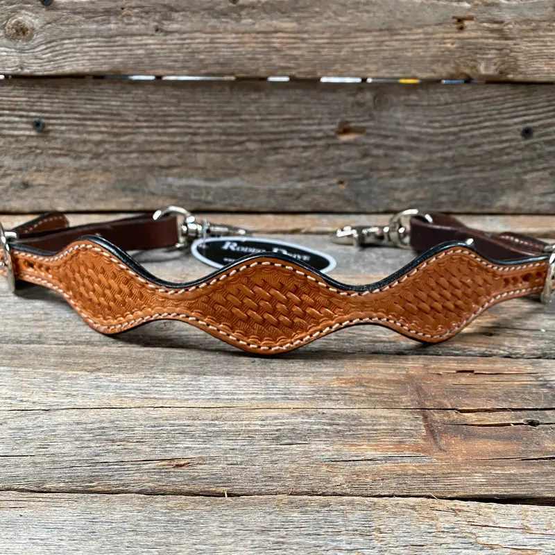 Light Oil Basketweave Wither Strap #Wsbl 1