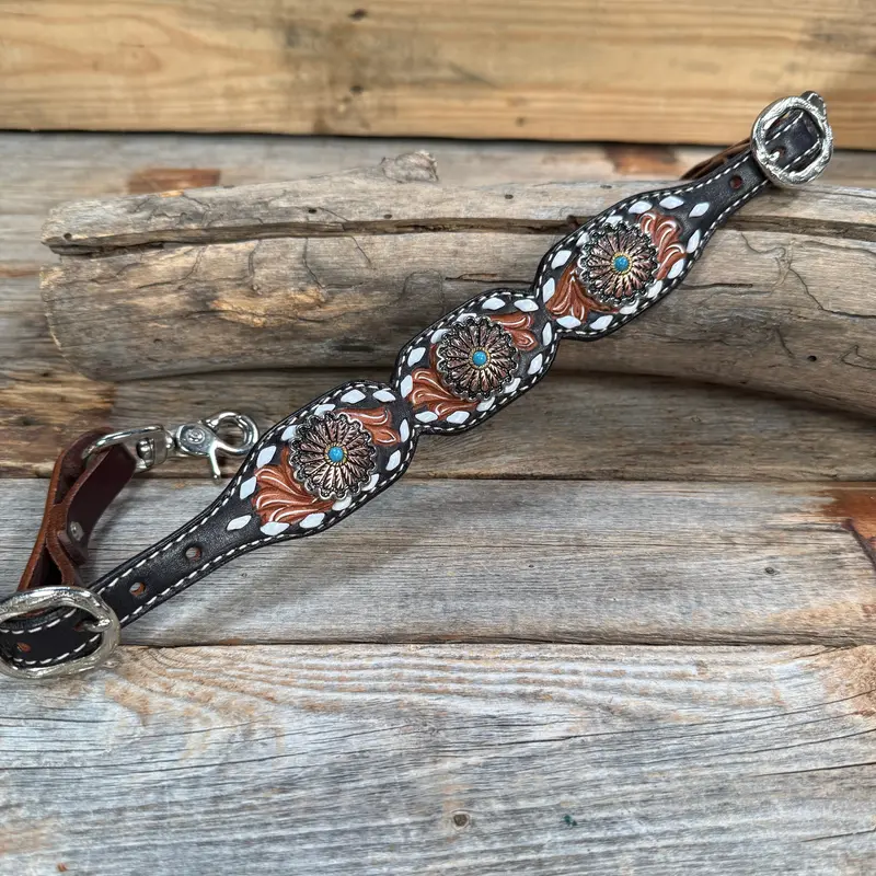 Light Oil Buckstitch Wither Strap #Ws112 1