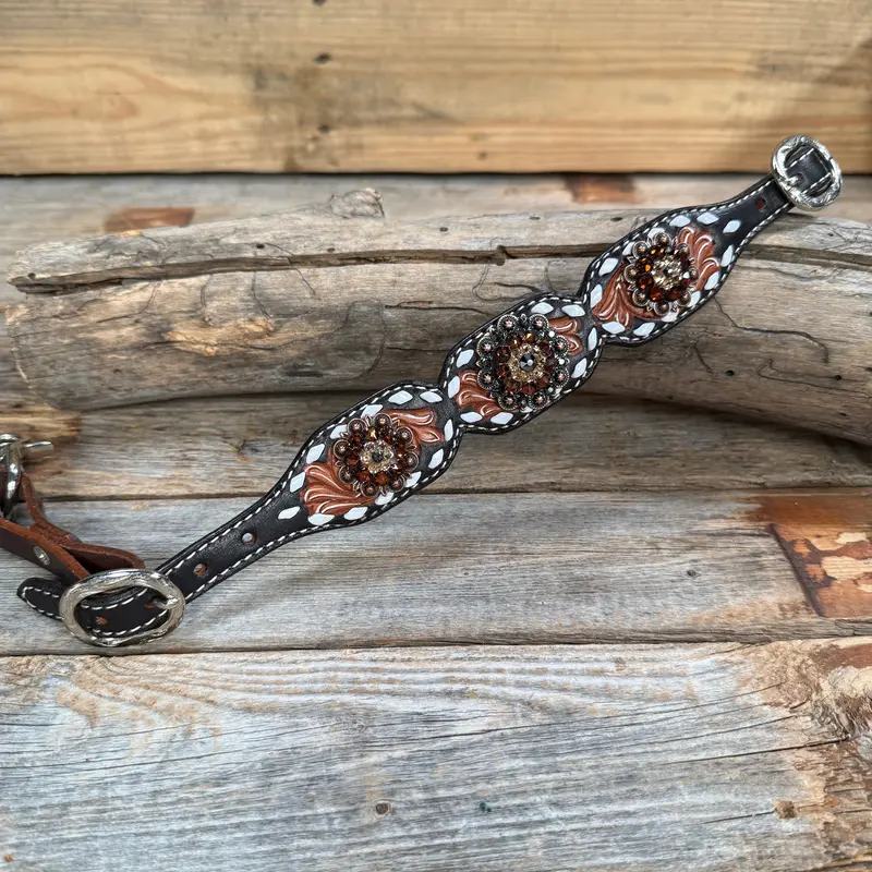 Light Oil Buckstitch Wither Strap #Ws115 1