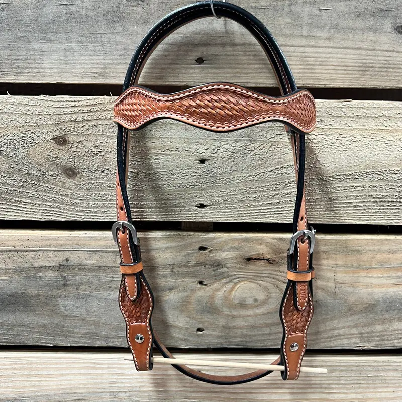Light Oil Cob - Gag Browband Headstall / Bridle- Short Cheeks 1