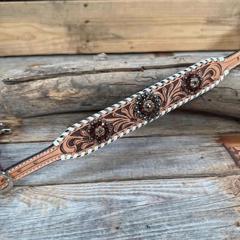 Light Oil Whipstitch Wither Strap #Ws122 1