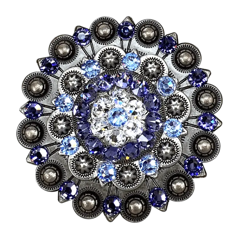 Light Sapphire Clear & Lilac Antique Silver Berry Jacket European Crystal 1