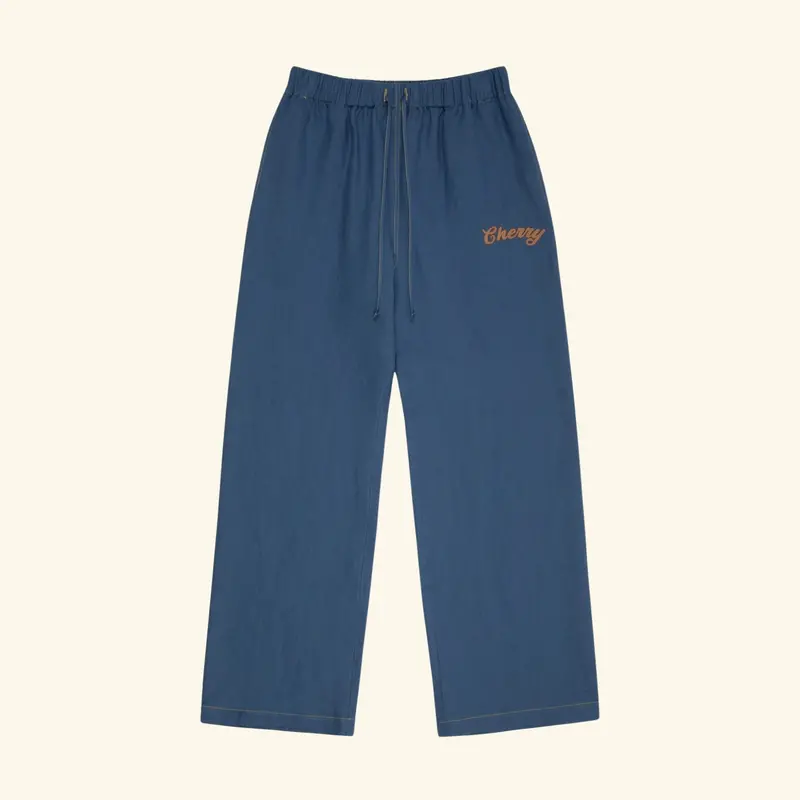 Linen Beach Pant (Faded Blue) 1
