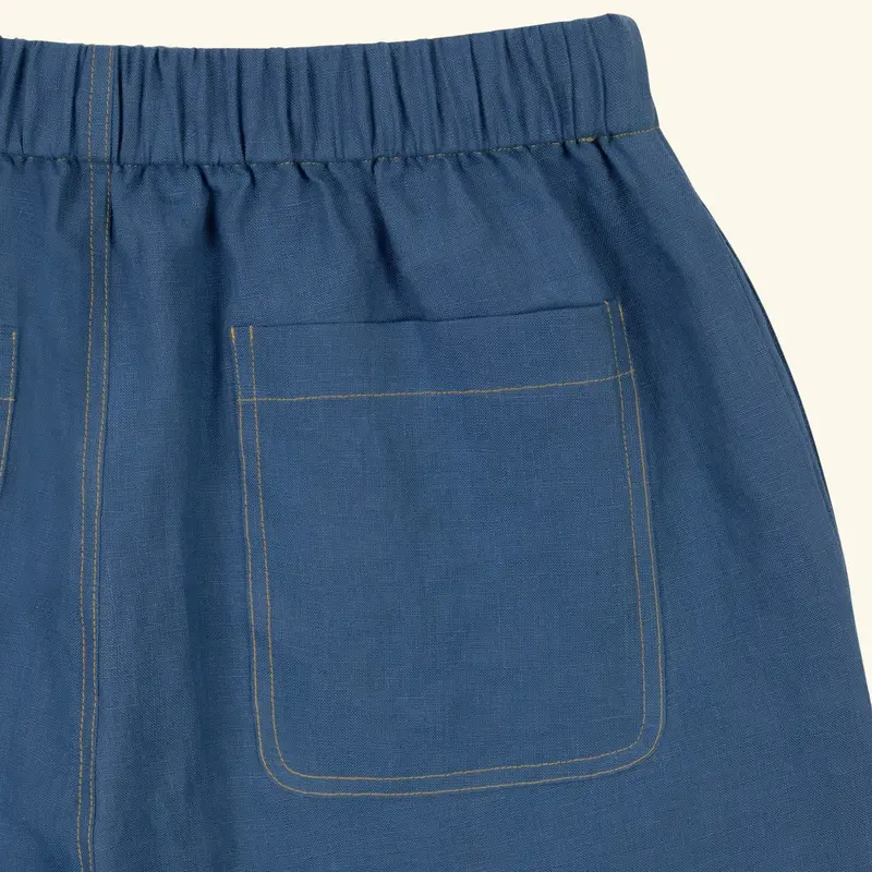 Linen Beach Pant (Faded Blue) 4