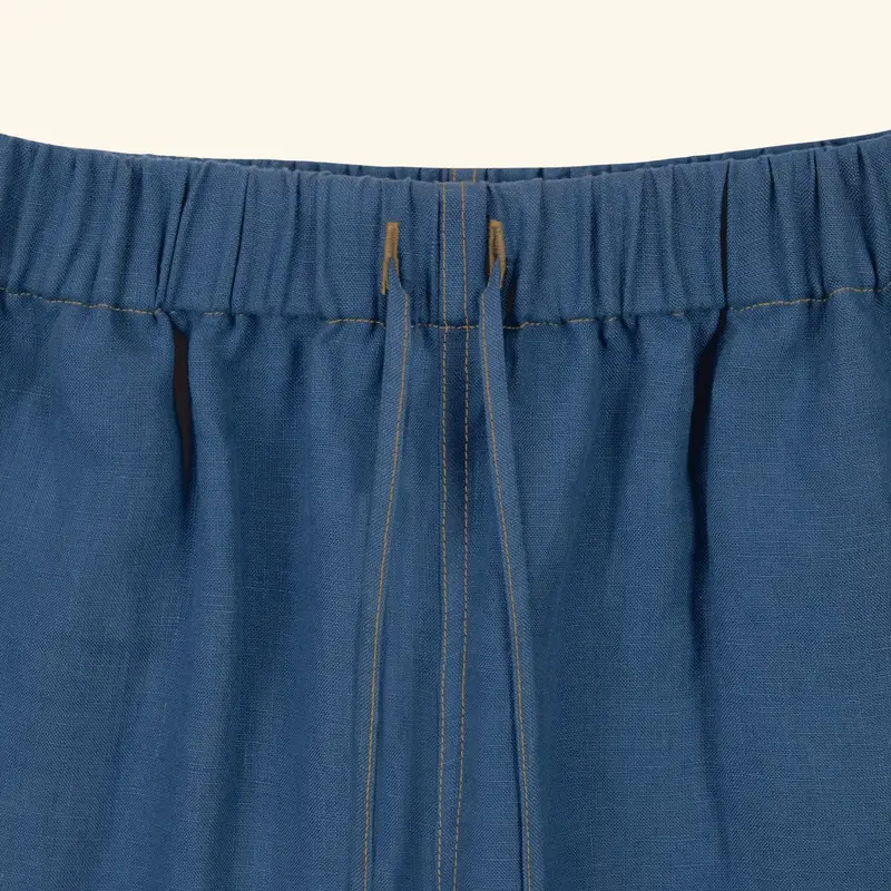 Linen Beach Pant (Faded Blue) 5