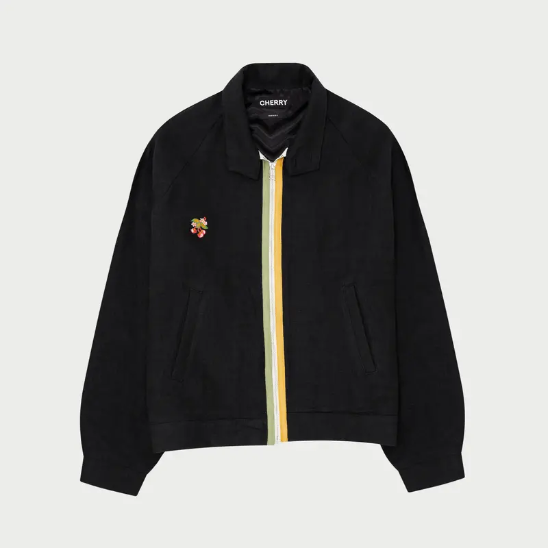 Linen Racing Jacket (Black) 1
