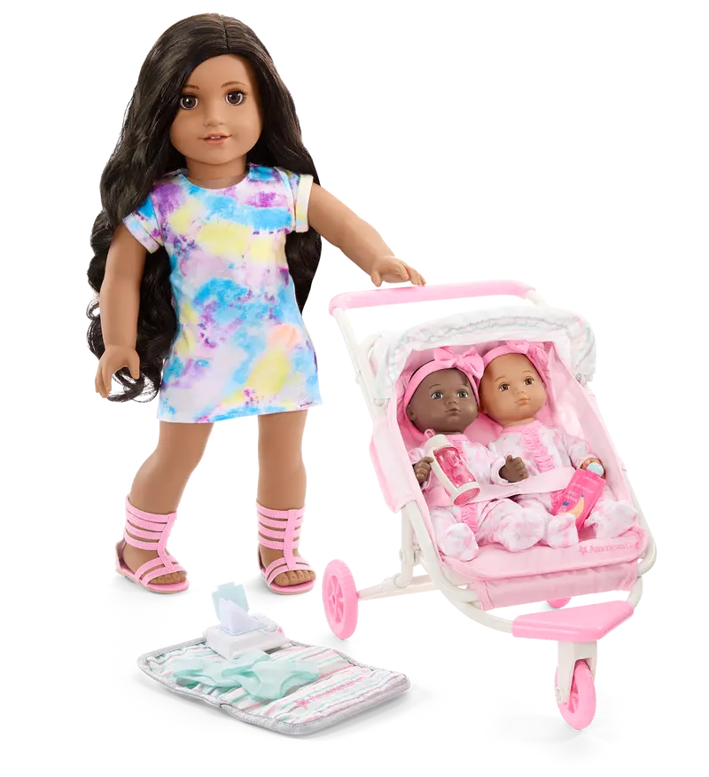 Little Bitty Baby™ Double Stroller Set For 7.75-Inch Dolls 1