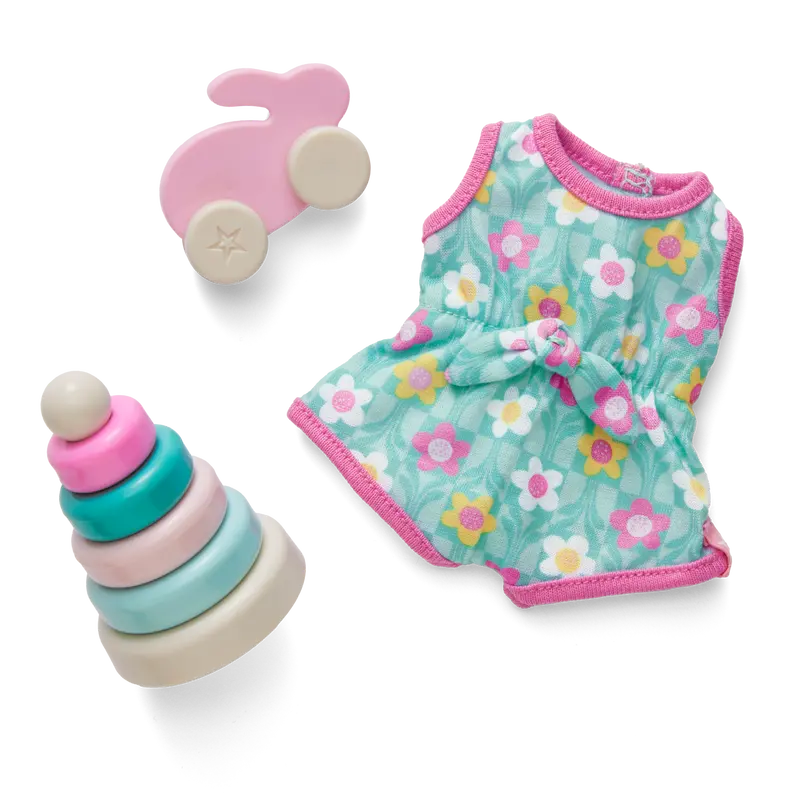 Little Bitty Baby™ Flower Romper & Play Set For 7.75-Inch Dolls 1