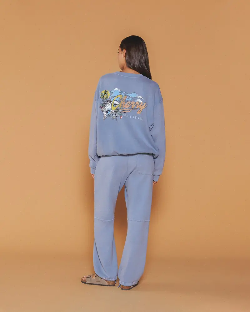 Logo Parachute Sweatpants (Pacific Blue) 4