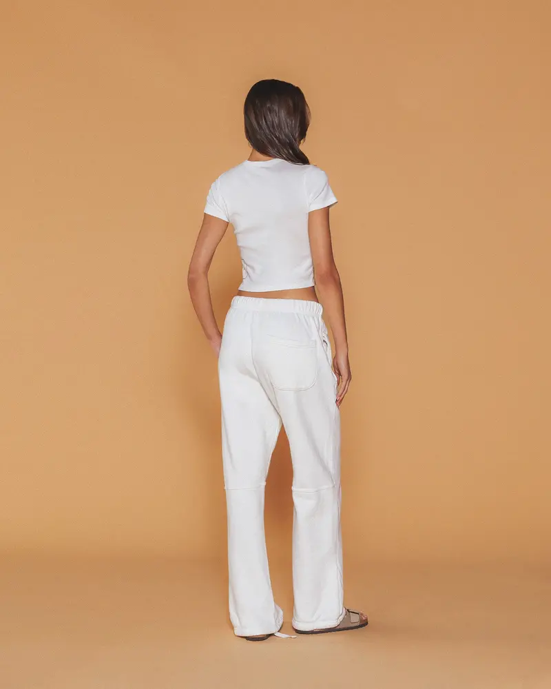 Logo Parachute Sweatpants (White) 4