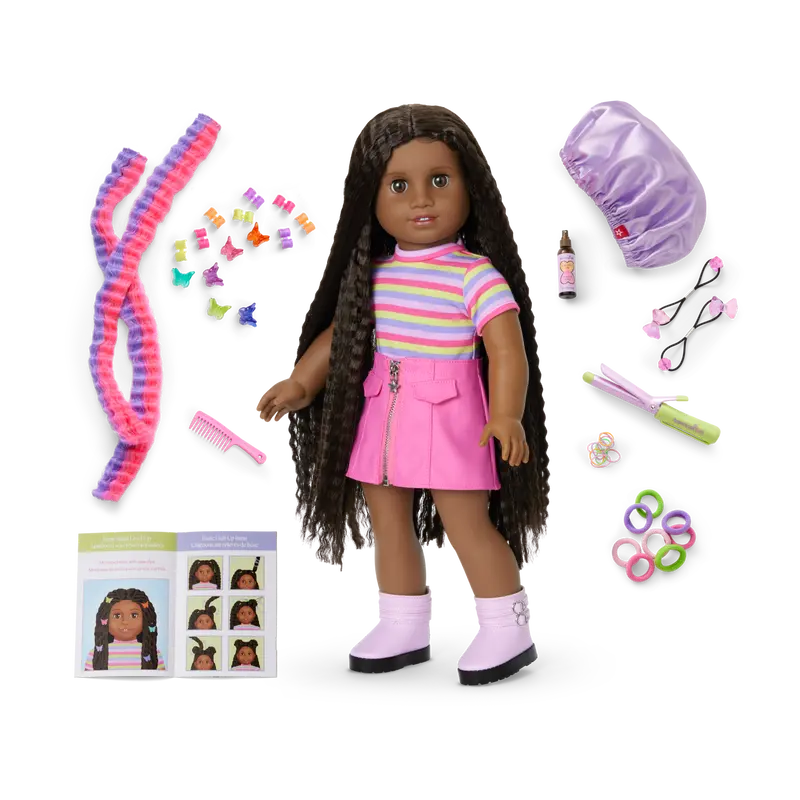 Long Hair Looks™ By Truly Me™ 18-Inch Doll #135 & Hair Accessories 1