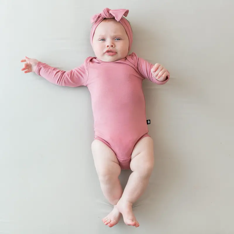 Long Sleeve Bodysuit In Apple Blossom 1