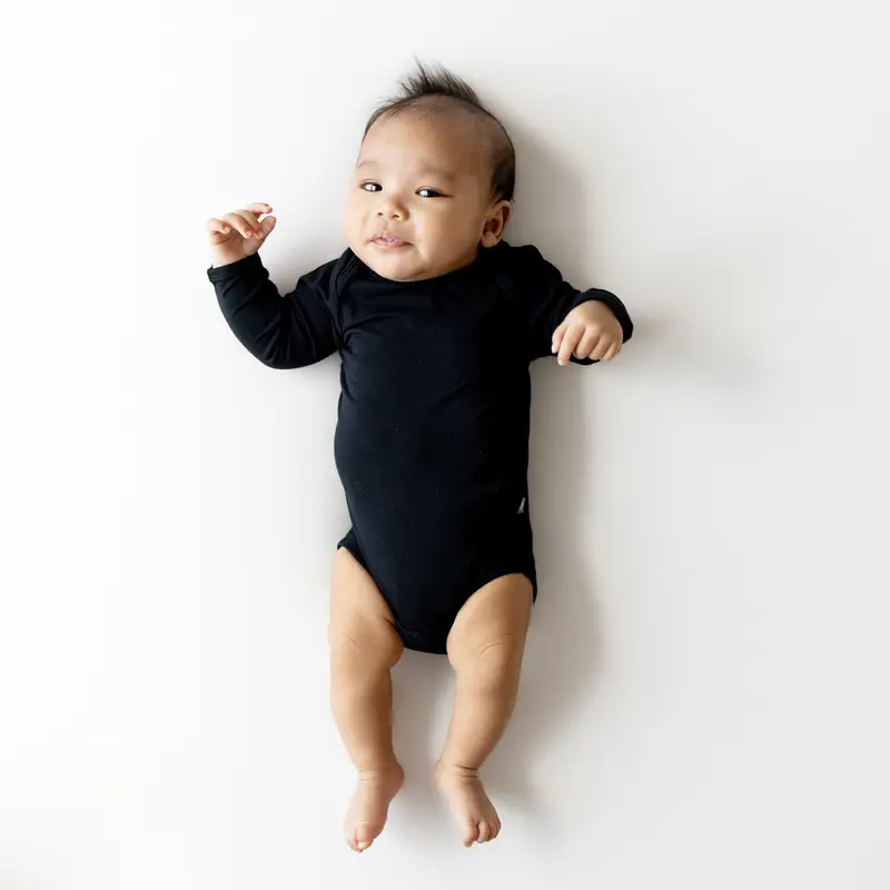 Long Sleeve Bodysuit In Midnight 1