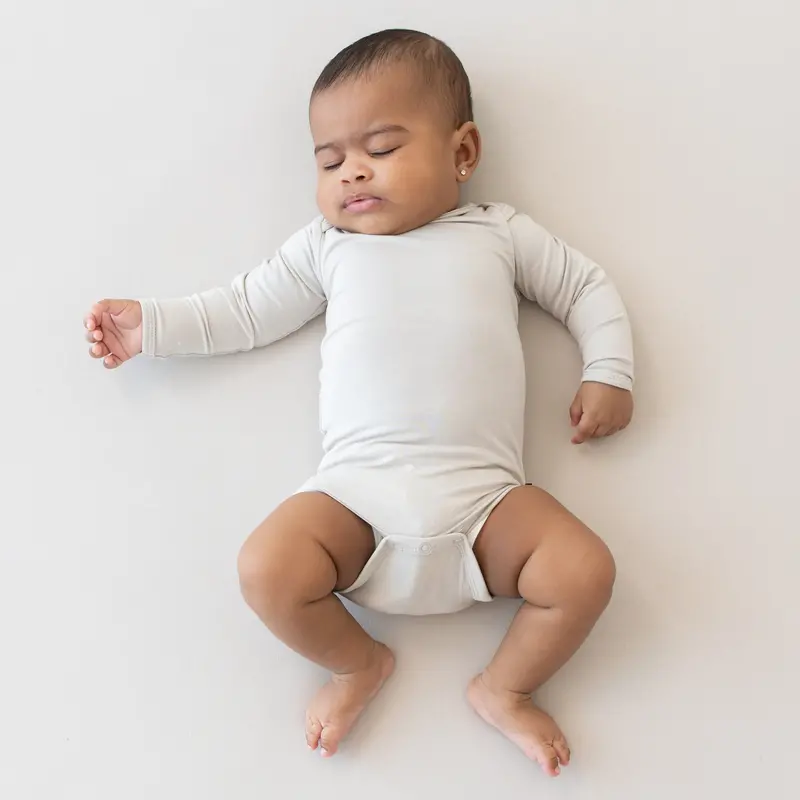 Long Sleeve Bodysuit In Oat 1