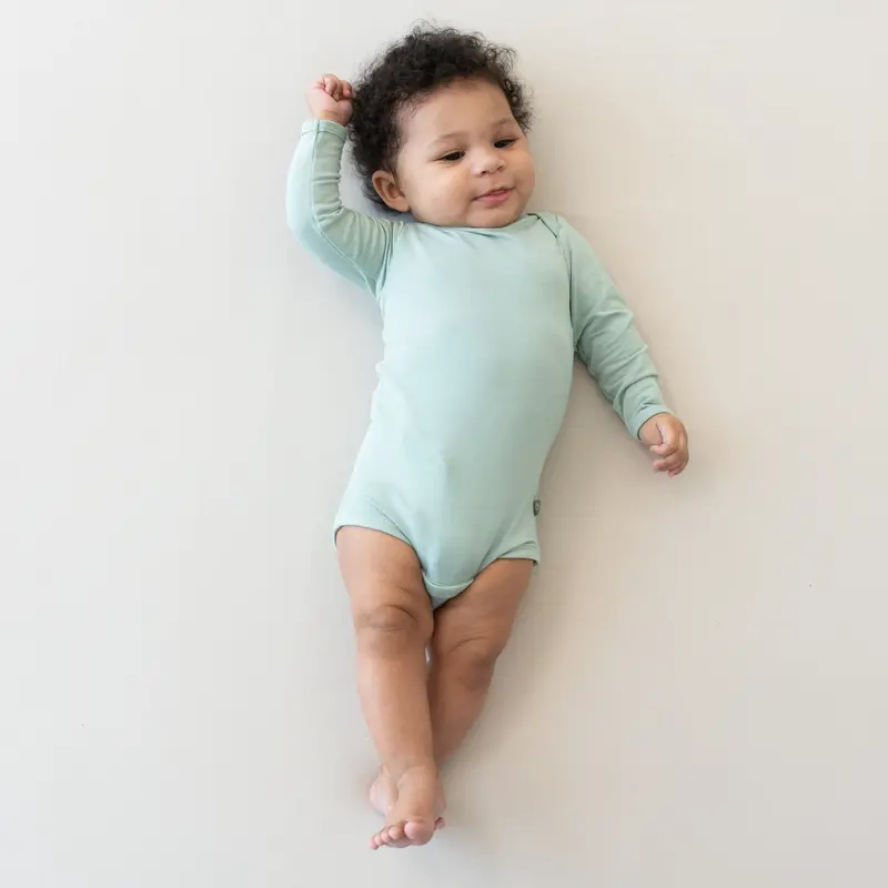 Long Sleeve Bodysuit In Sage 1