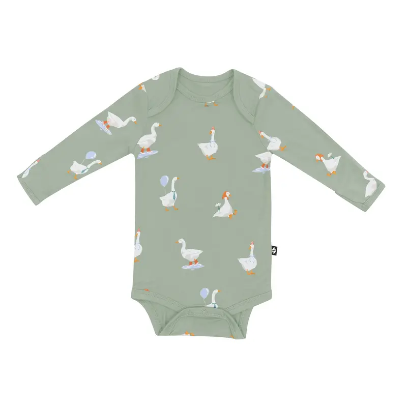 Long Sleeve Bodysuit In Silly Goose 2