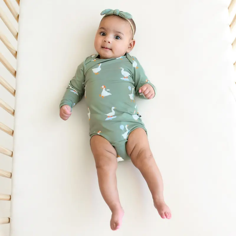 Long Sleeve Bodysuit In Silly Goose 4