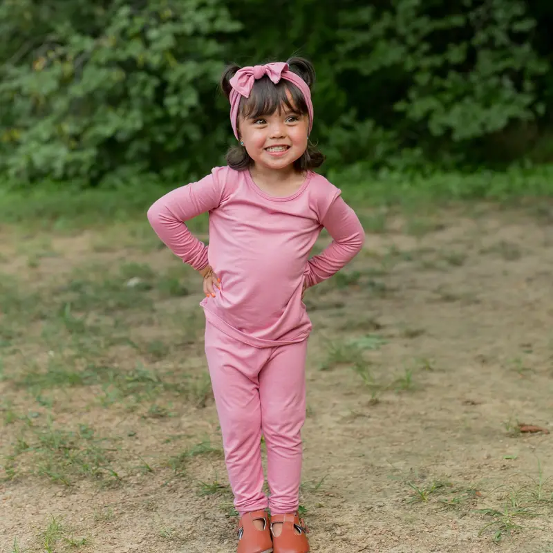 Long Sleeve Pajamas In Apple Blossom 1