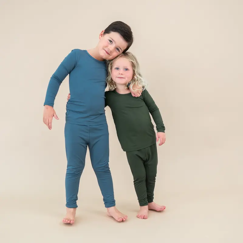 Long Sleeve Pajamas In Atlantic 8