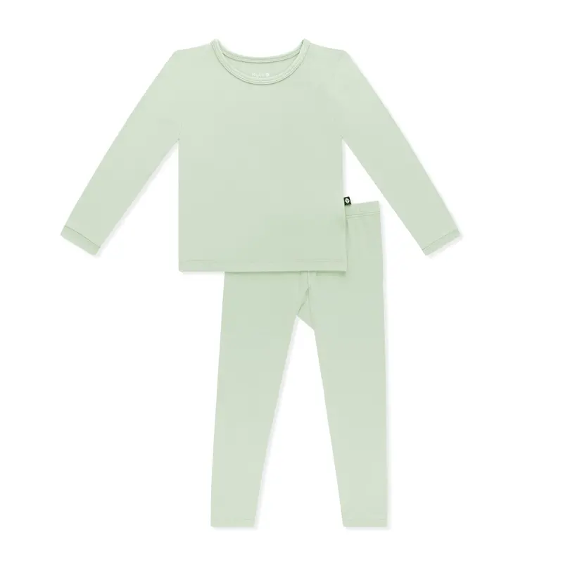 Long Sleeve Pajamas In Basil 2