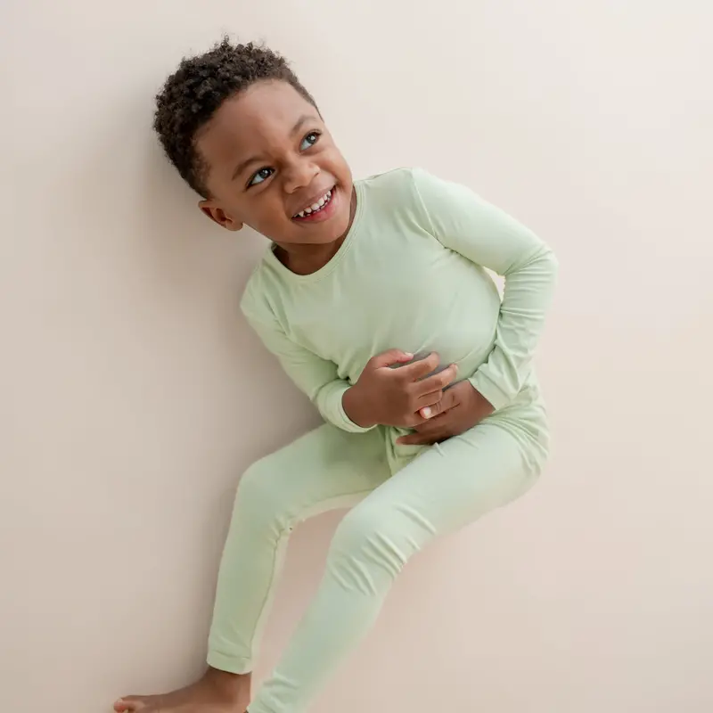 Long Sleeve Pajamas In Basil 4