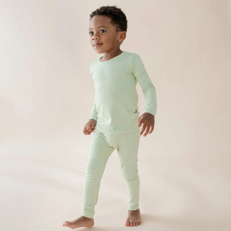 Long Sleeve Pajamas In Basil 5