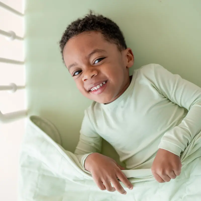 Long Sleeve Pajamas In Basil 6