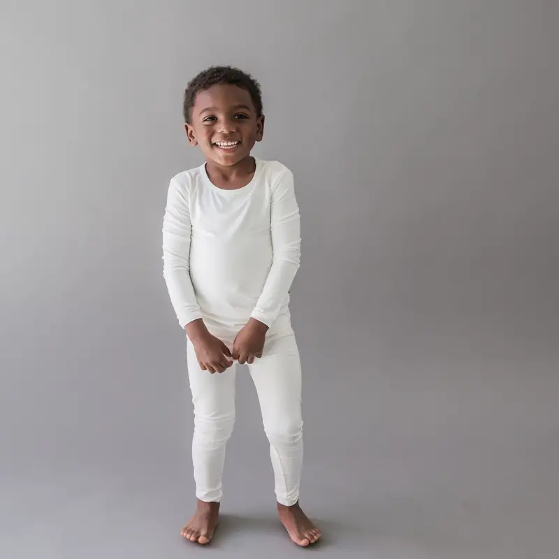 Long Sleeve Pajamas In Cloud 3
