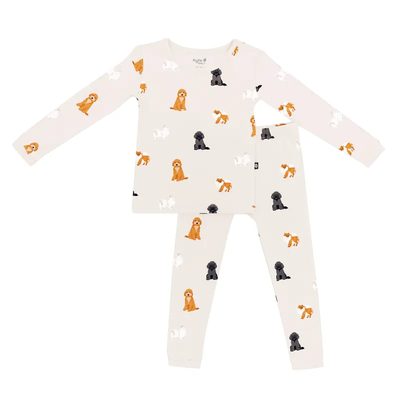 Long Sleeve Pajamas In Fluffy Dog 2