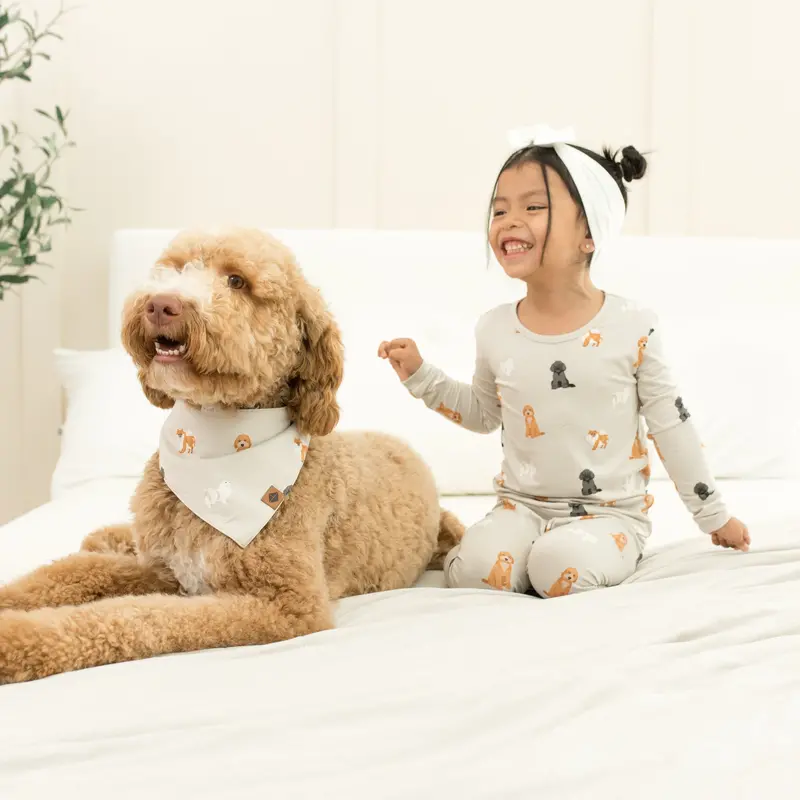 Long Sleeve Pajamas In Fluffy Dog 3