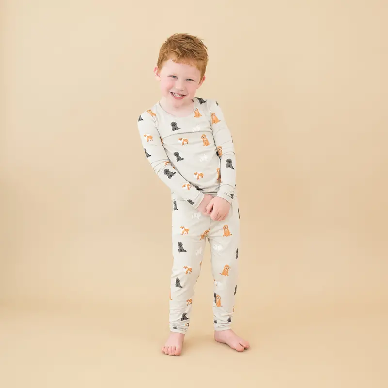 Long Sleeve Pajamas In Fluffy Dog 5
