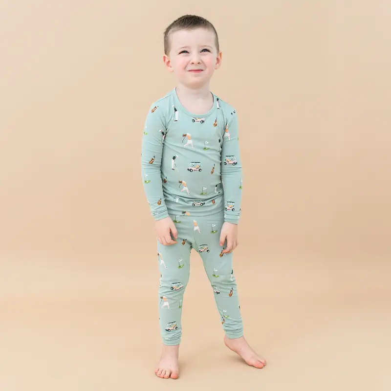 Long Sleeve Pajamas In Golf 1