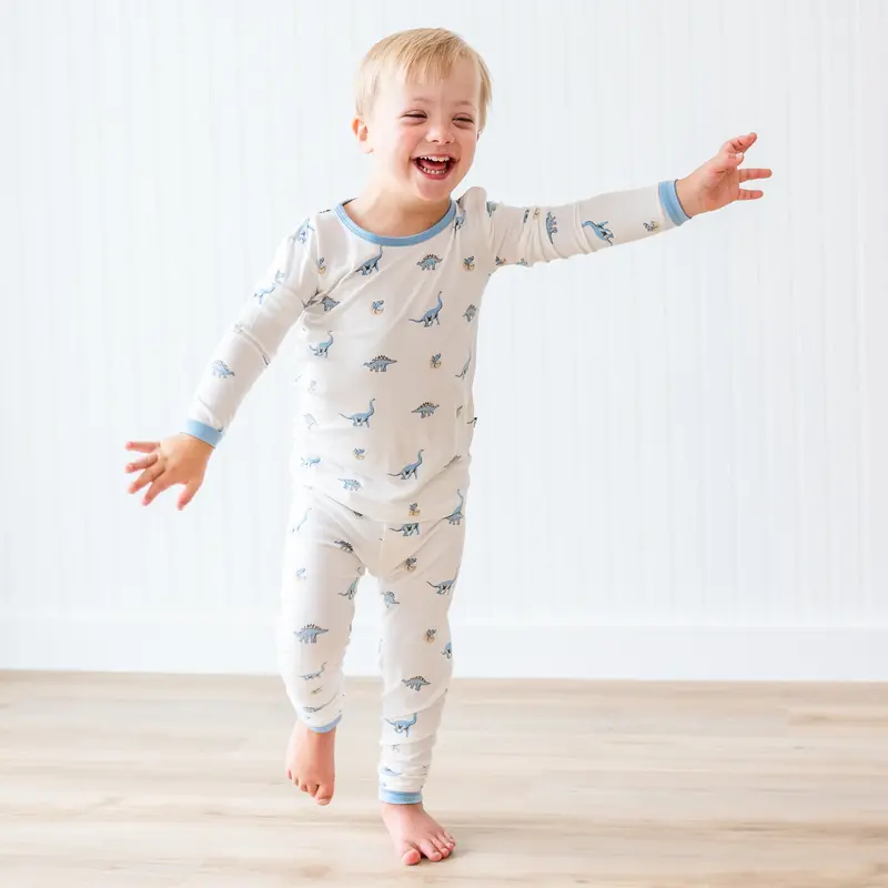 Long Sleeve Pajamas In Jurassic 1
