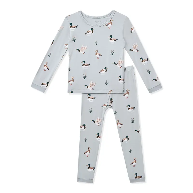 Long Sleeve Pajamas In Mallard Duck 2