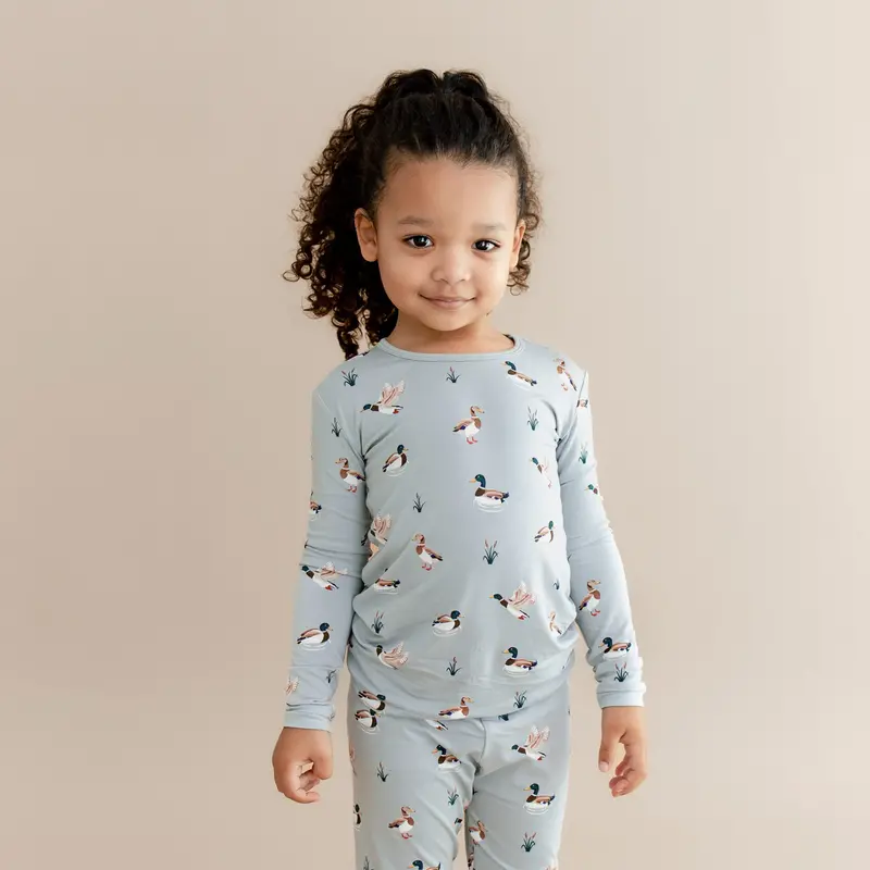 Long Sleeve Pajamas In Mallard Duck 3