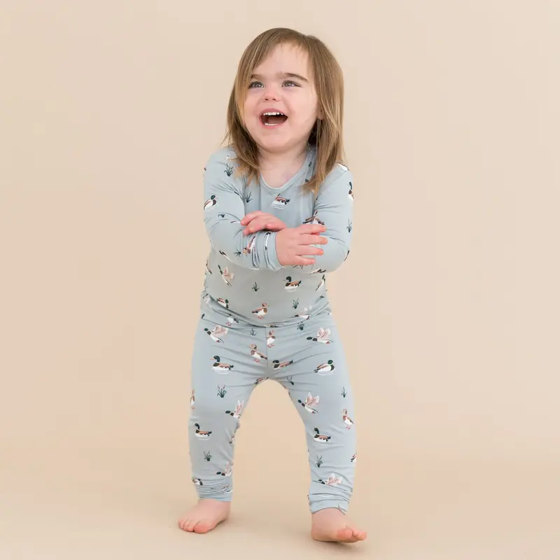 Long Sleeve Pajamas In Mallard Duck 5