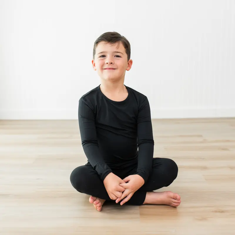 Long Sleeve Pajamas In Midnight 4