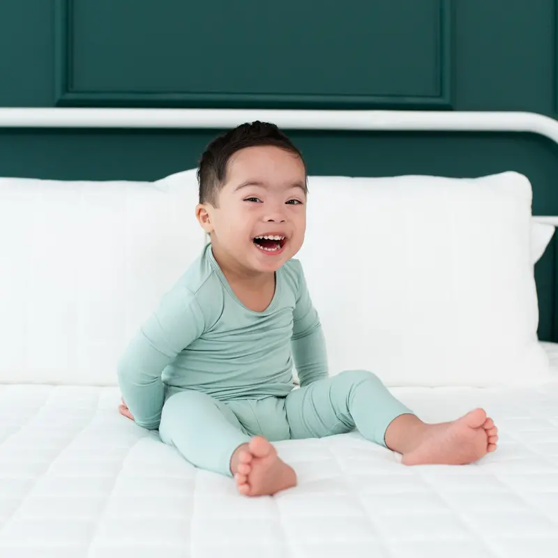 Long Sleeve Pajamas In Sage 5