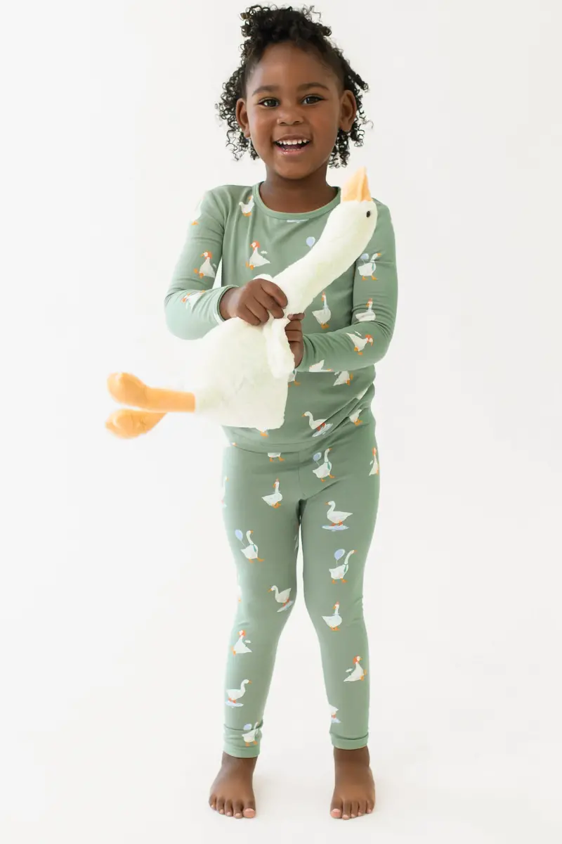 Long Sleeve Pajamas In Silly Goose 3