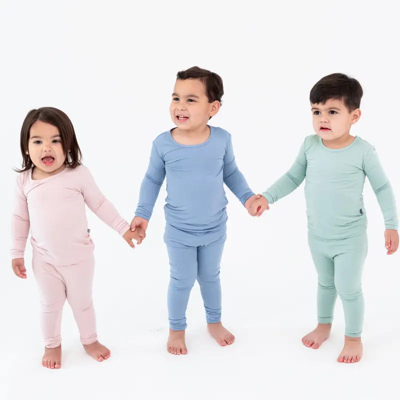 Long Sleeve Pajamas In Slate 5