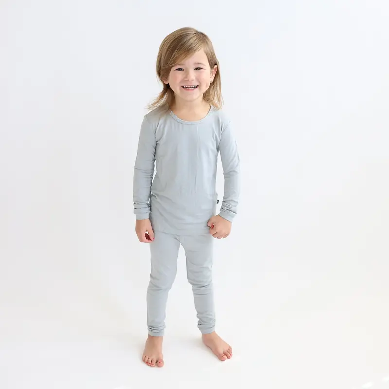 Long Sleeve Pajamas In Storm 1