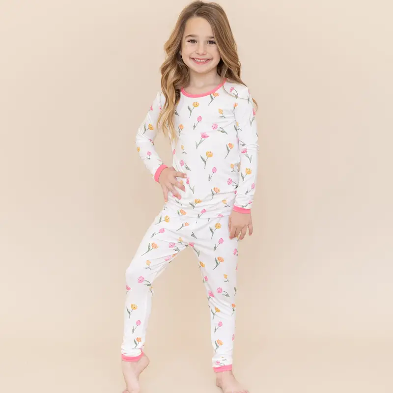 Long Sleeve Pajamas In Tulip 1