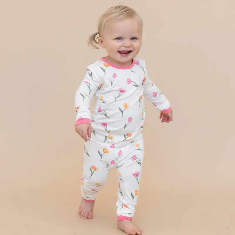 Long Sleeve Pajamas In Tulip 3