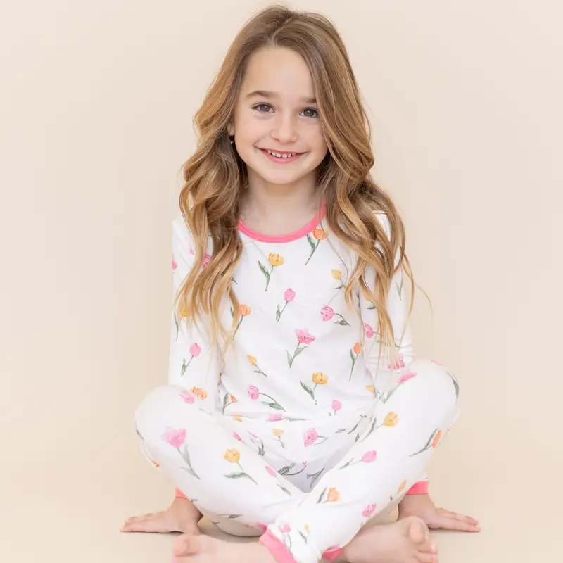 Long Sleeve Pajamas In Tulip 4