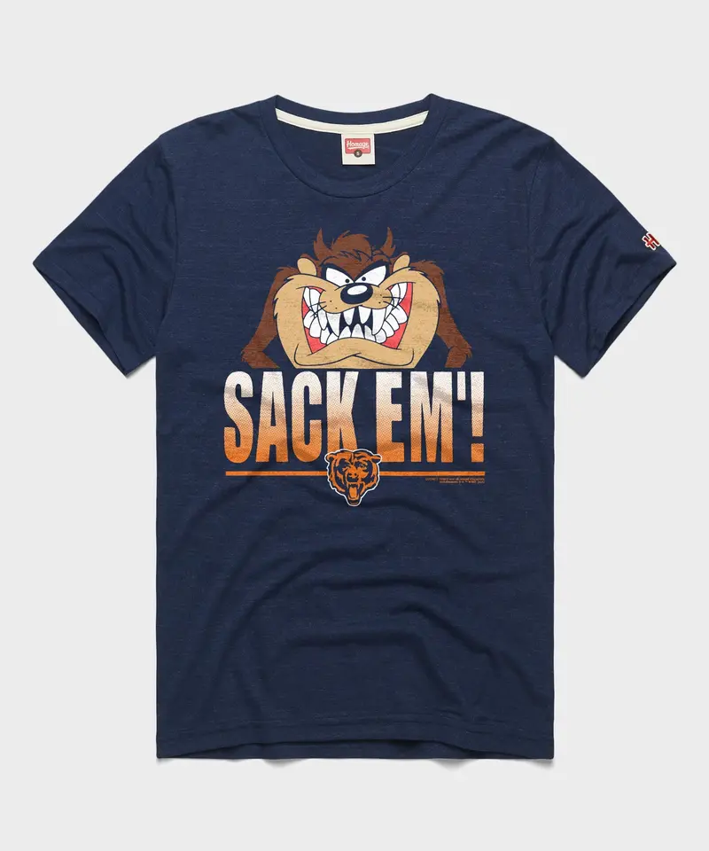 Looney Tunes Taz Sack Em' X Chicago Bears 1